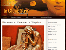 Tablet Screenshot of hammam-lecleopatre.fr